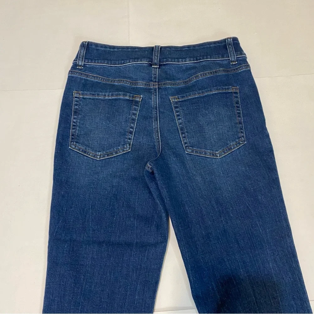 Maurices Dark Blue Slim Straight Leg Ankle Jeans